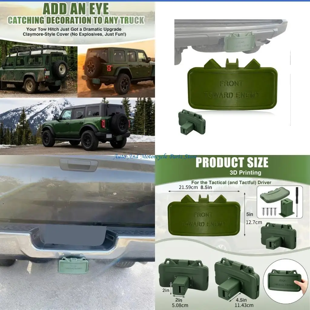 P9FD Trailer Hook Cover with Unique Inspired Designs for Trucks & SUVs