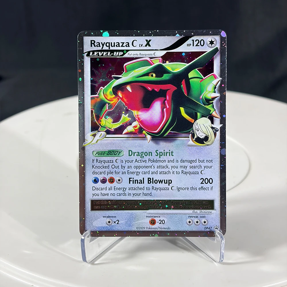 PTCG Proxy-Karten EX-Serie Rayquaza Gold Star Charizard Gengar Pikachu Hobbys Sammlerstücke Spielesammlung Anime-Karten