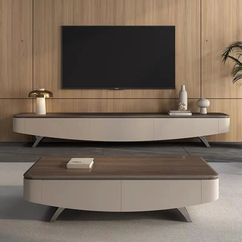 

Подвесные тумбы под телевизор Luxury-lite: минималистичные, современные, для небольших квартир, из массива дерева, мебель для дома Ein Fernseher ZY40DSG