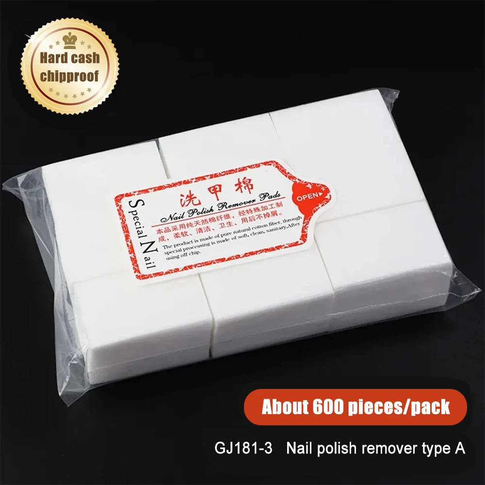 450/600 Stuks Nail Art Verwijdering Doekjes Pluisjes Papier Pad Gel Polish Cleaner Manicure Nagelverwijderaar Katoen Doekjes Manicure Tools Dropship