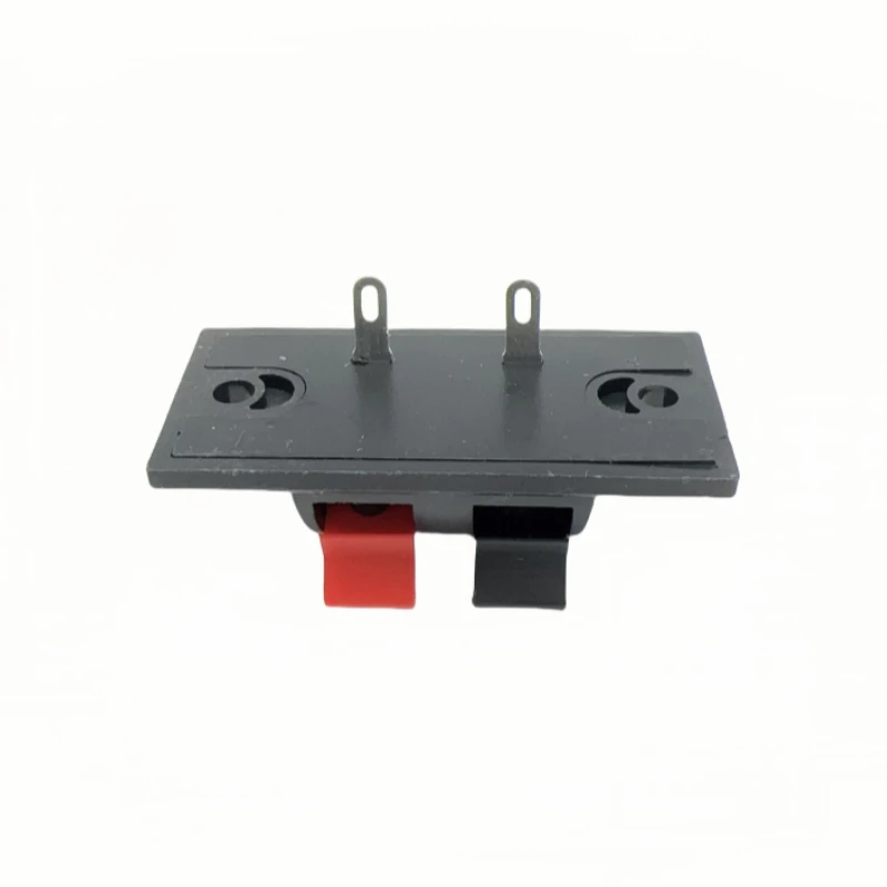 50PCS 2 Positions Connector Terminal Push in Jack Spring Load 2 way 2 Pin Spring push Release Home Audio Speaker Terminals