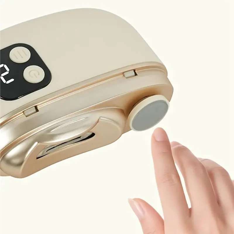 【ABODE】Cortadora de uñas eléctrica, recortadora de uñas automática con luz segura para bebés, niños pequeños, eliminación de uñas encarnadas