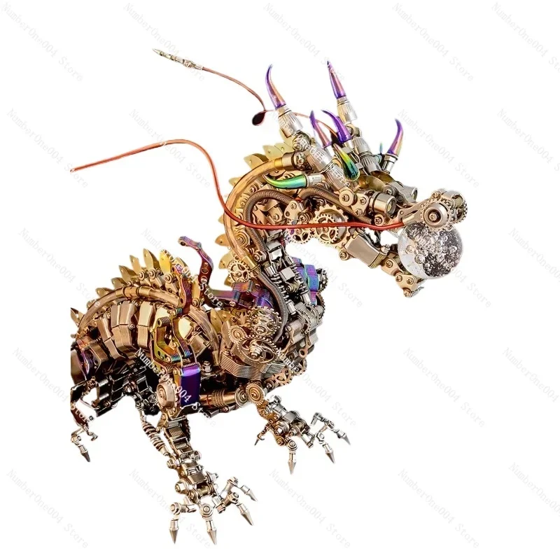 Suitable for Hell High Difficulty Metal Assembling Model Precision Mechanical Toy Huge Adult Level 10 Building Block Dragon