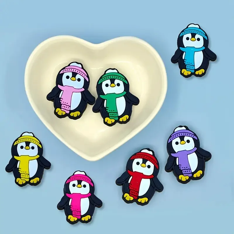 

Funny JIBBITZ Penguin Shoe Charms For Clogs Cartoon Penguin Clogs & Sandals Decor Detachable DIY Cartoon Doll Shoe Accessories