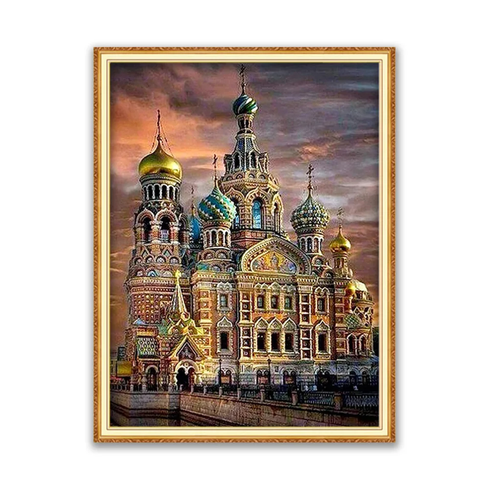 Region Islam DIY 11CT Cross Stitch Embroidery Kits Needlework Craft Set Printed Canvas Cotton Thread Home Decoration Hot Sell