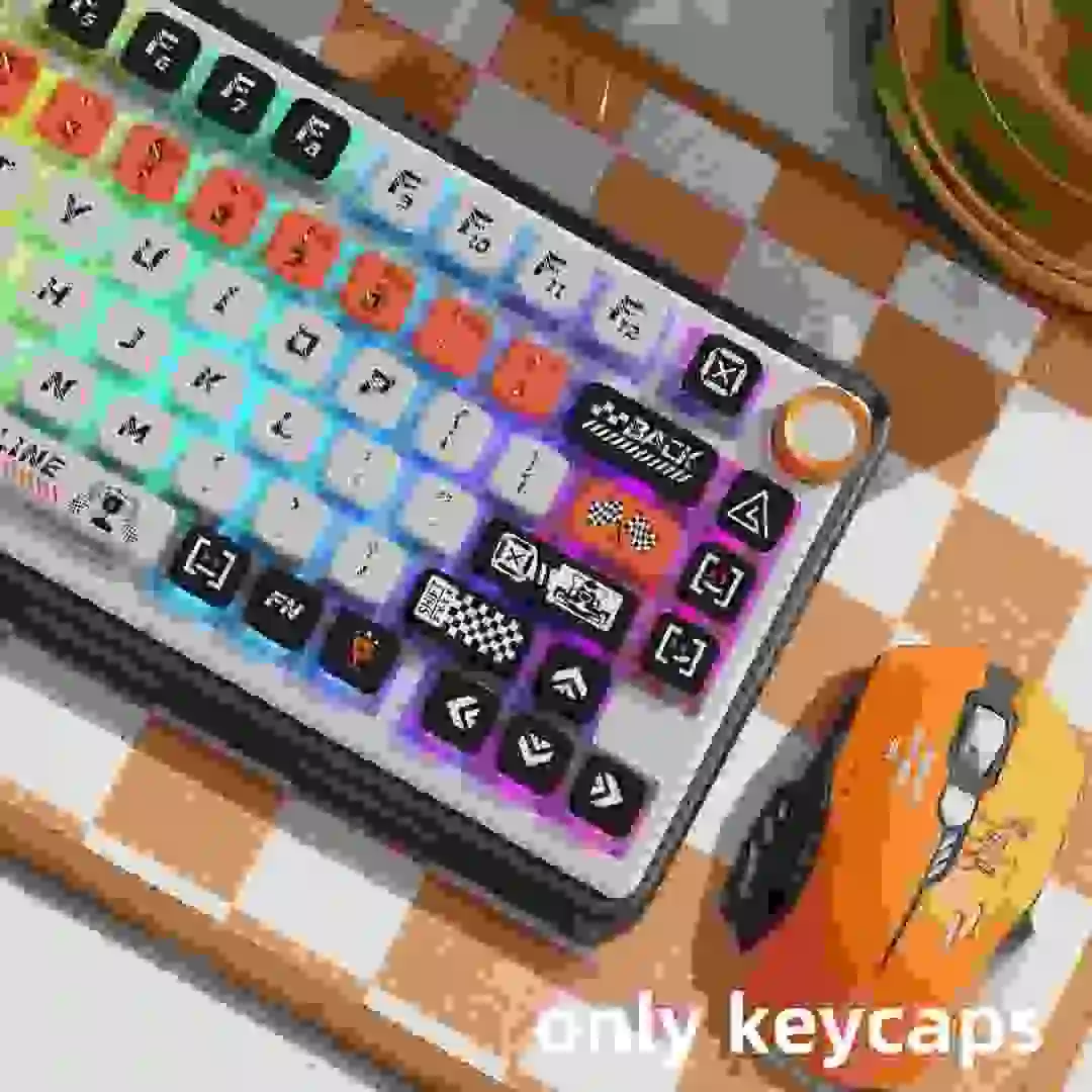 Capuchons de touches de ligne de départ personnalisés, profil MSA, capuchons de touches personnalisés, capuchons de touches en cristal pour commutateurs MX, clavier mécanique