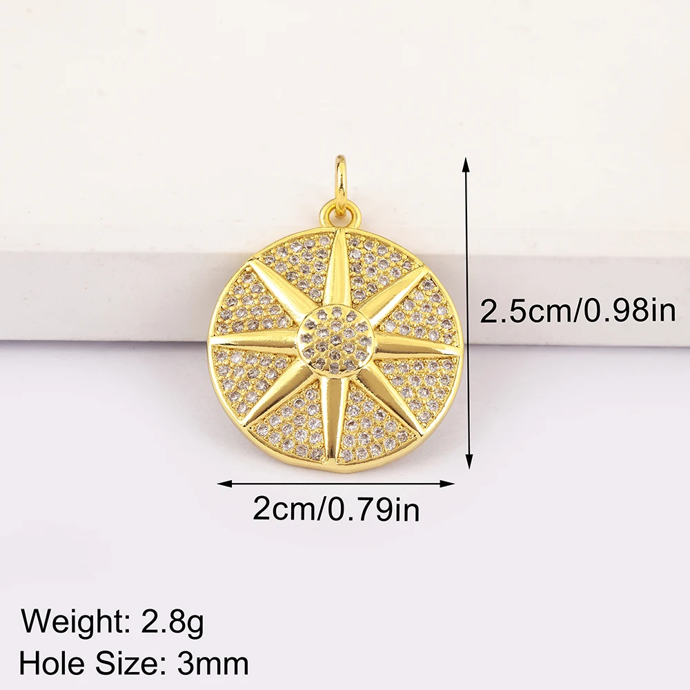 Irregular Shiny Crystal Zircon Charm Pendant DIY Necklace 5 Styles for Women Girls Jewelry Making Findings Accessories Gift