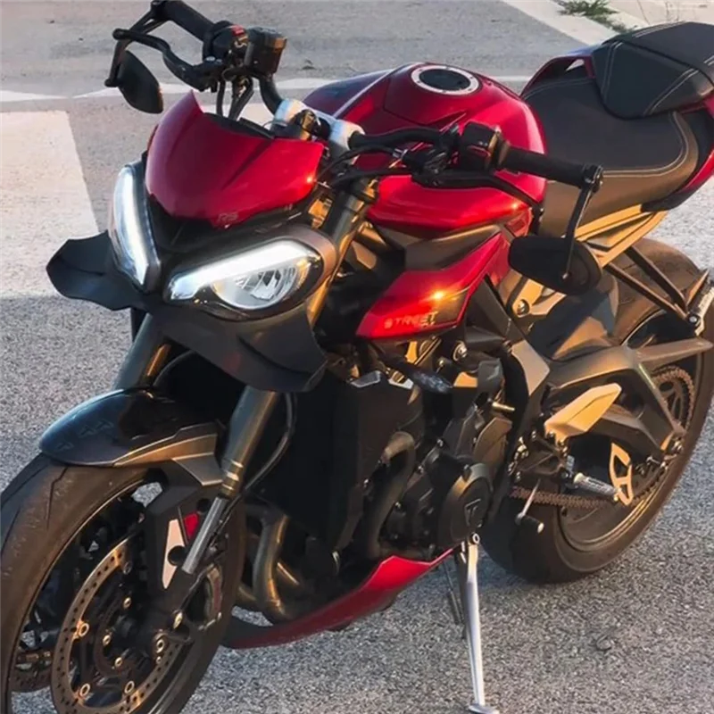 

Передний спойлер Winglet для Speed Triple 1200RS 2021-2025, прижимная сила мотоцикла, гое аэродинамическое переднее крыло