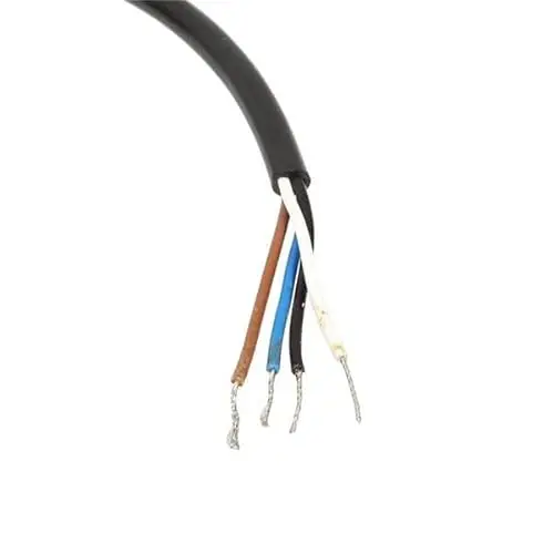 M12 4 Pin Female Connector Right Angle Overmolded Cable 3M AWG22 A Code