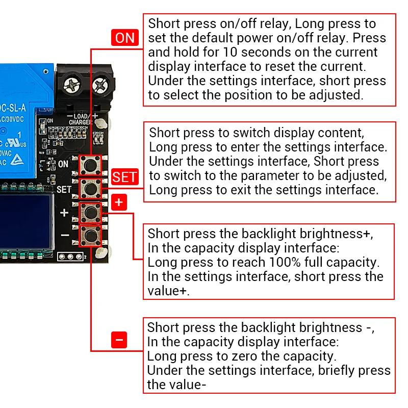 リチウム電池充電制御モジュール,容量6〜60V, ZK-J30,電源制御