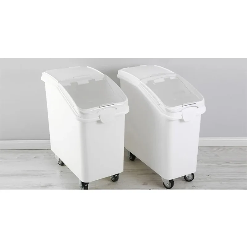 لوازم المطاعم التجارية للتقديم، سعة كبيرة لتخزين المواد الغذائية، صندوق المكونات البلاستيكية للدقيق