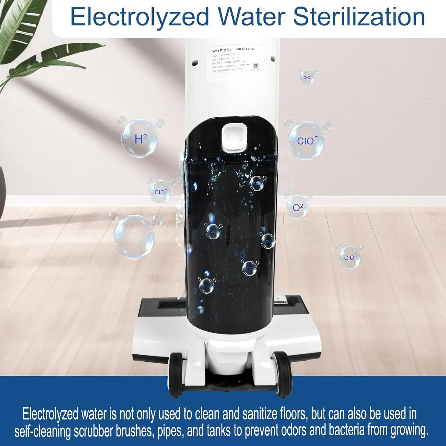 Mop All in One Vacuum and Mop Combo Cordless Wet Dry Vacuum Cleaner and Mop One-Step Cleaning for Hard Floors Smart Display Powe