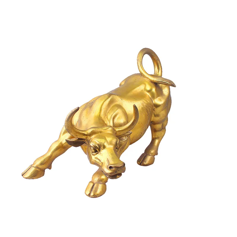 

Brass Money Bull Money Bull Office Decoration Metal Crafts Direct Sales OX copper