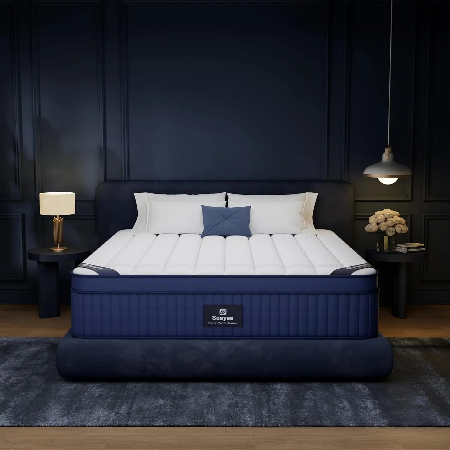 Twin XL Mattress, 12 inch Hybrid Cool Memory Foam XL Twin Mattress in a Box