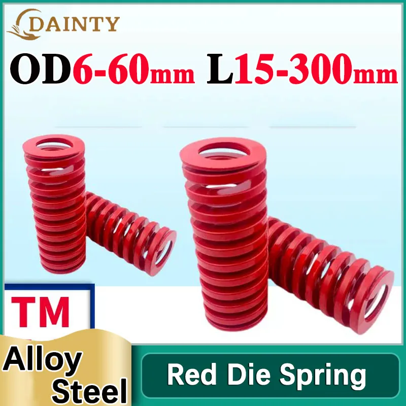 Medium Load Red Die Springs Spiral Stamping Compression Mould Spring For Rear Trunk Tailgate Strut Support Lift Bar Tool