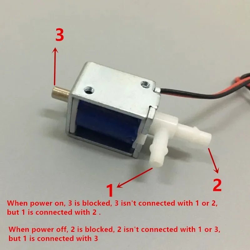 

Air Gas Exhaust Valve12V Micro Solenoid Valve 6V 24V two-position Three-way