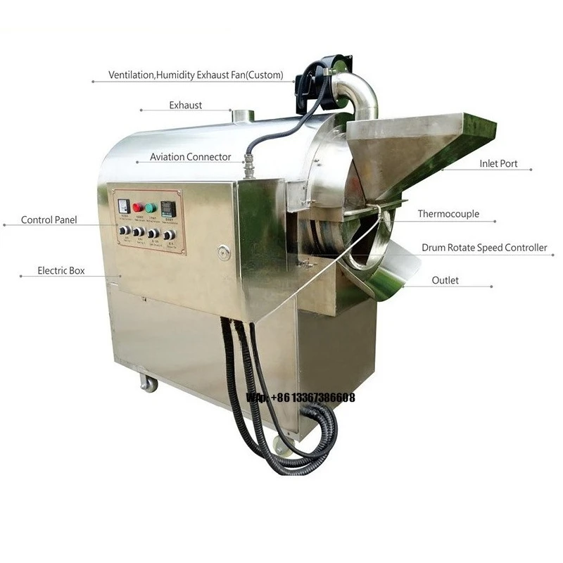 

30 кг/партия-500 кг/партия жаровня для соевых бобов умная жаровня для соевых бобов