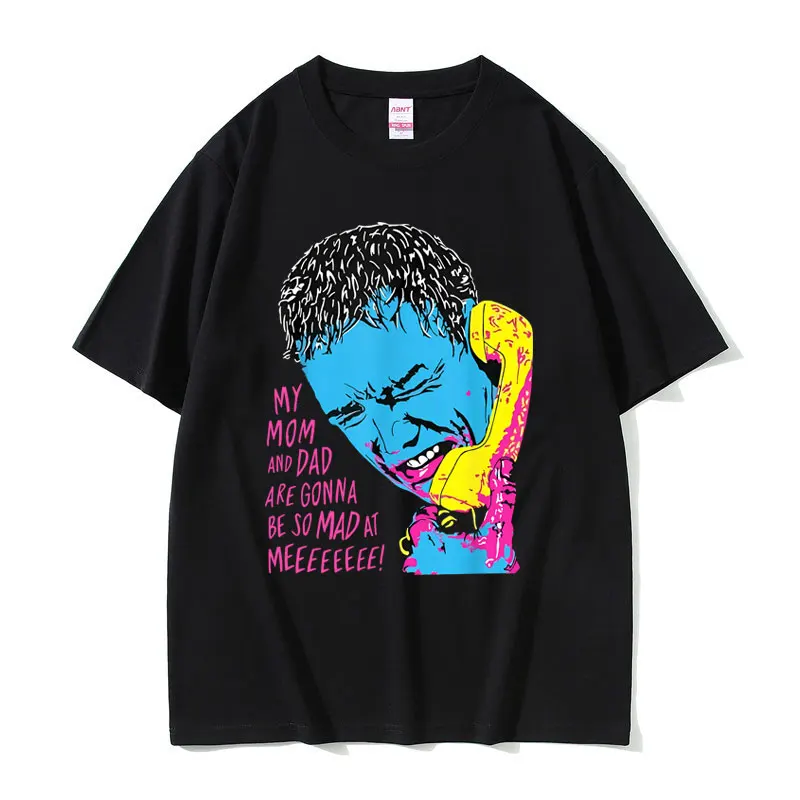 Classic Vintage Movie Scream My Mom and Dad Are Gonna Be So Mad At Me T-shirt Billy Loomis T Shirts Men Retro Oversized T-shirts