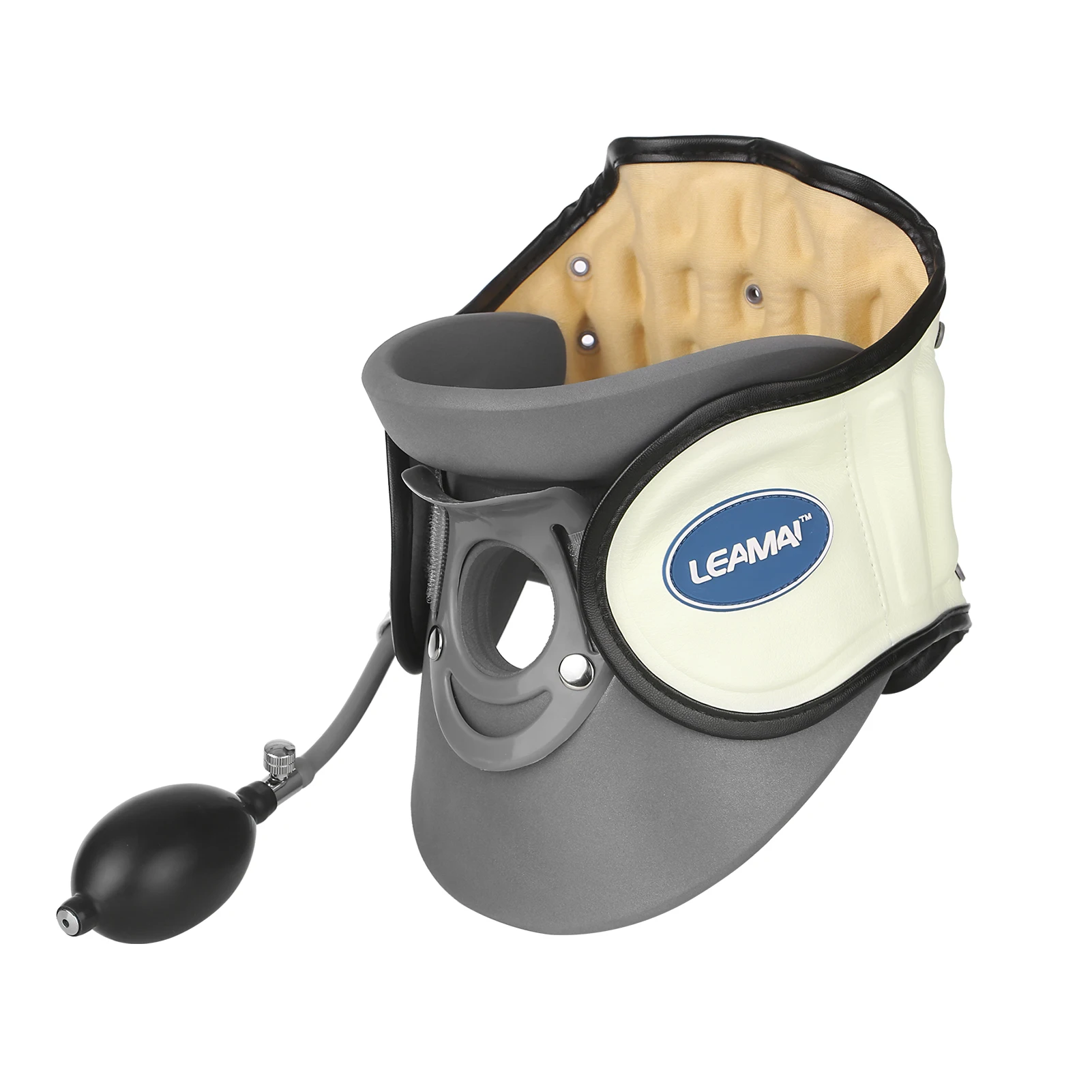 

Medical Cervical Collar Neck Traction Device Inflatable Pinched Nerve Neck Stretcher for Neck Pain Relief and Support at Home