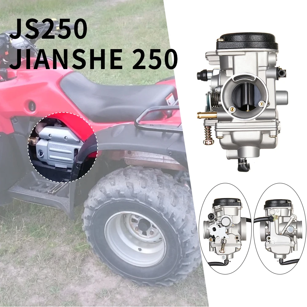 Carburateur MV30 pour JIANSHE QingQi 250 JS GXT 250 QM250GY RL, pièces Motercross, starter manuel, carburateur PD30, 30mm