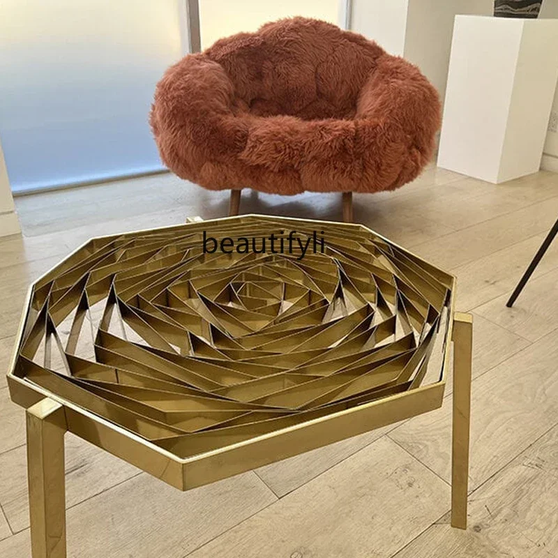 

Designer single sofa chair modern minimalist creative curved solid wood foot plush sofa chairAA