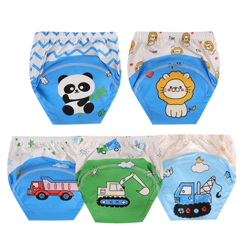 

5 шт. новые милые детские тренировочные штаны с героями мультфильмов, 6-слойное хлопковое экологически чистое моющееся обучающее нижнее белье для малышей (горячая распродажа)