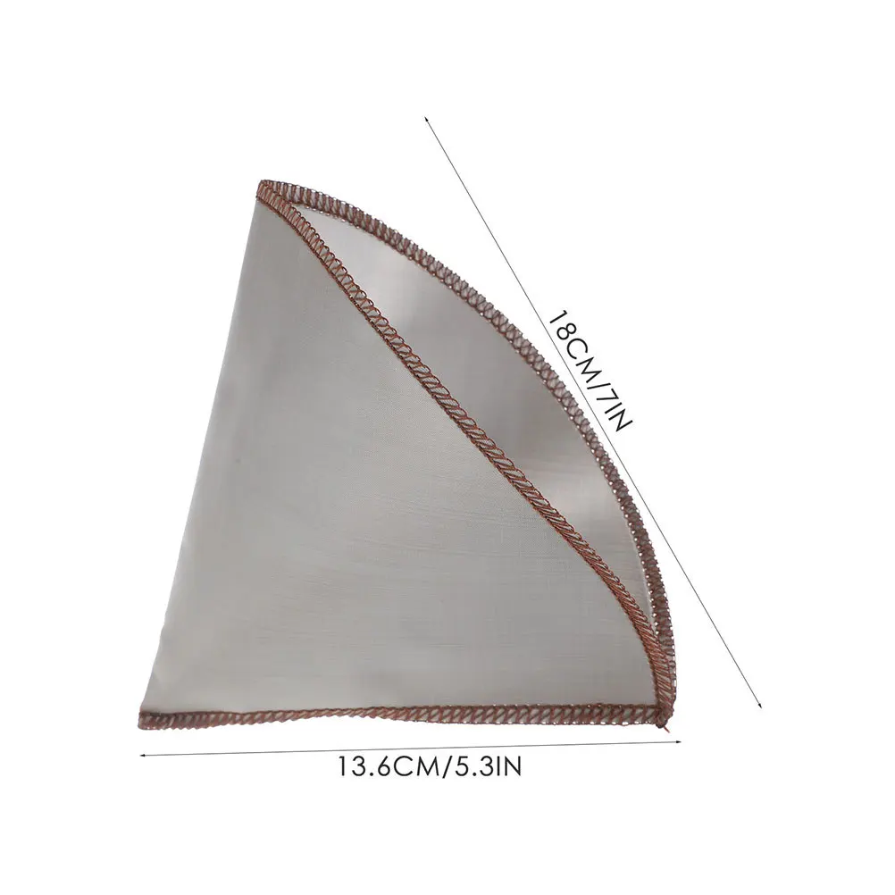 

2Pcs Hand-Drip Coffee Filter Mesh Stainless Steel Reusable Espresso Machine Coffee Filter Screen Strainer Mesh for Pot