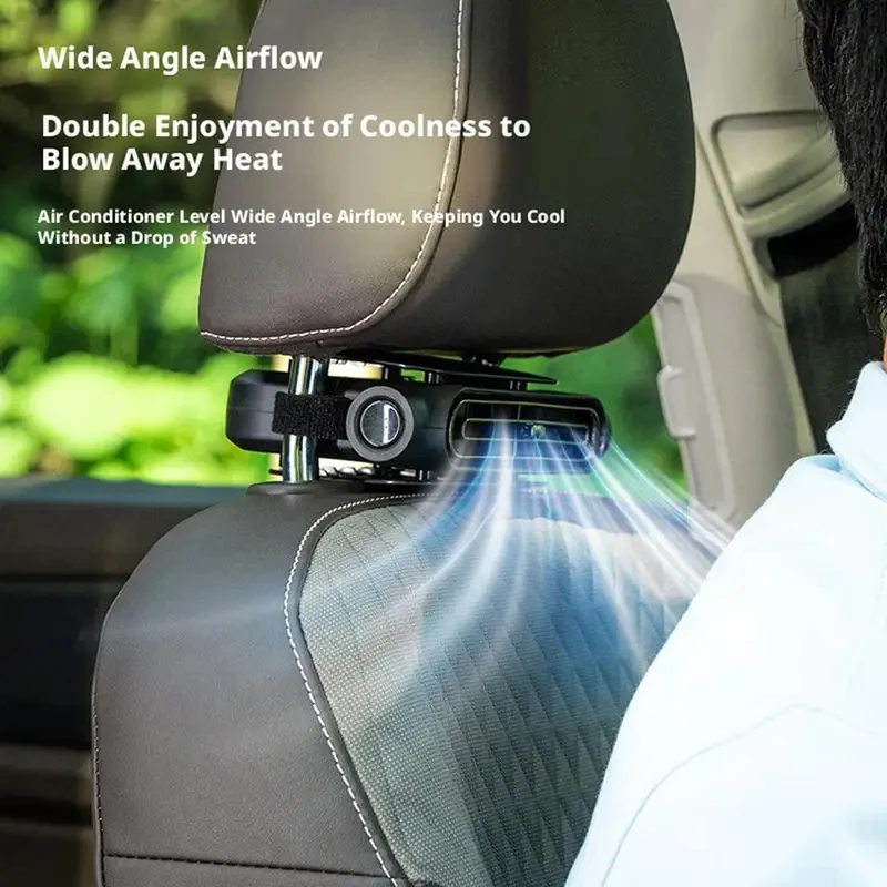 

Portable Car Seat Cooling Fan USB Plug-in Car Backrest Cooling Rear Bladeless Fan For Mini Cars Sedans ﻿Silent Three Speed B7A3
