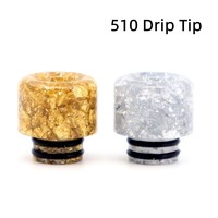 1Pc 510 Drip Tip Rrsin Mouthpiece for Ijust S/TFV8 Baby/TFV12 Baby Prince/Stick M17 Heat Resistance  MTL RTA