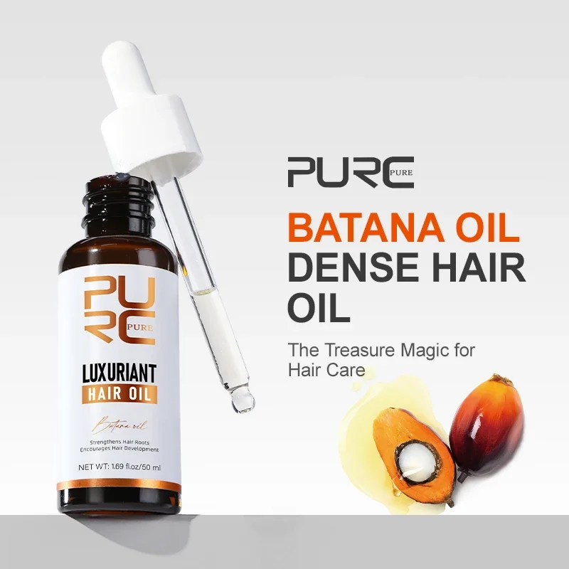 

PURC Batana Fast Hair Growth Oil Biotin Hair Regrowth Loss Treatment Strengthening Hair Roots Hair Care Products for Men Women