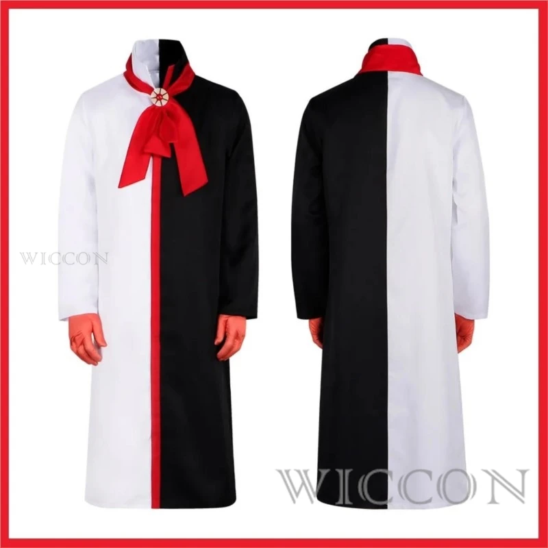 Anime Burukku Cosplay Costume Wano Kuni Country Musician Brook Wig Black White Robe Uniform Adult Man Halloween Christmas Suit