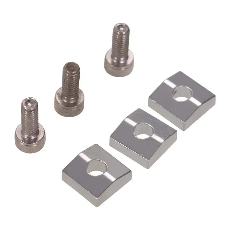 Electric Guitar Tremolo Bridge String Locks, Metal Nut Block & Clamp w/Hex Screws Tuning Stability Upgrade for Floyd Rose System