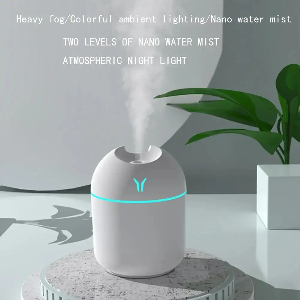 250ML USB Mini Air Humidifier Aroma Essential Oil Diffuser For Home Car Ultrasonic Mute Mist Maker Diffuser with LED Color Lamp view 6