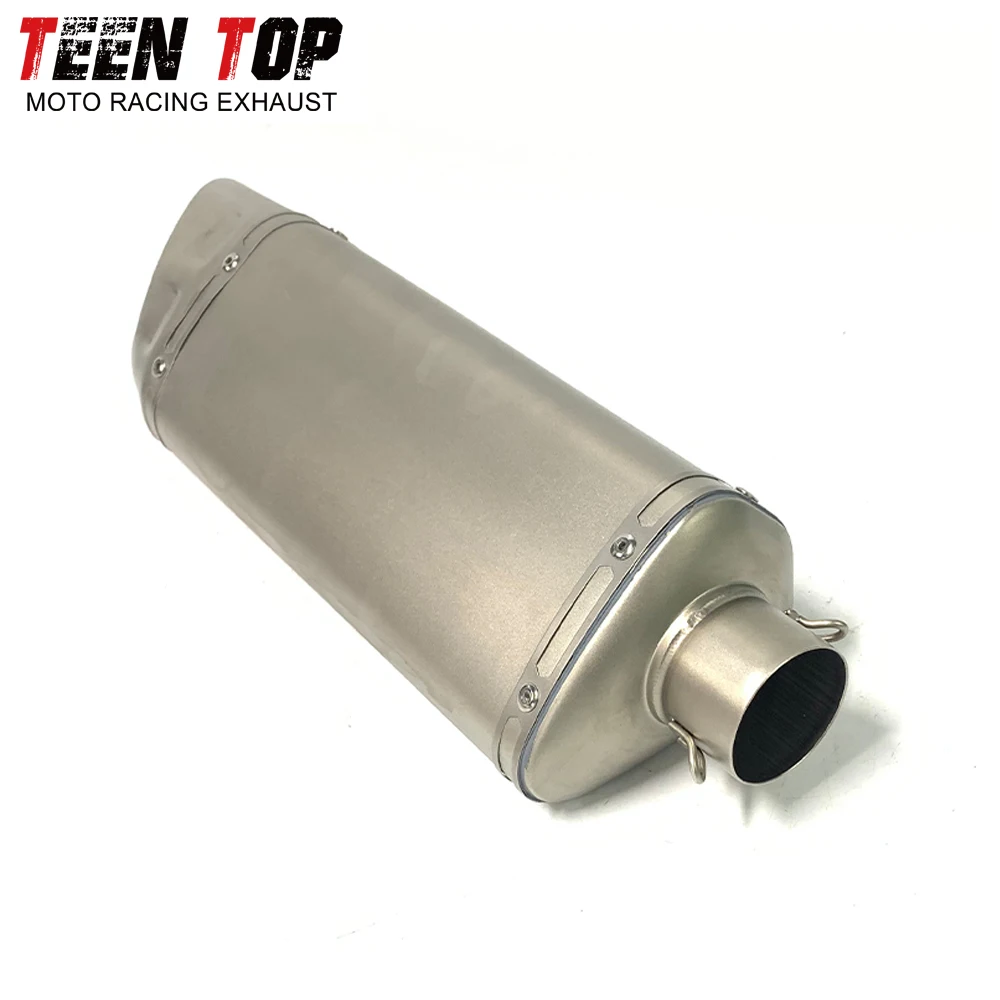 51mm Universal Exhaust Muffler Stainless Steel Motorcycle Escape DB Killer For Ninja650 CB400 450MT CBR650R Racing Muffler view 6