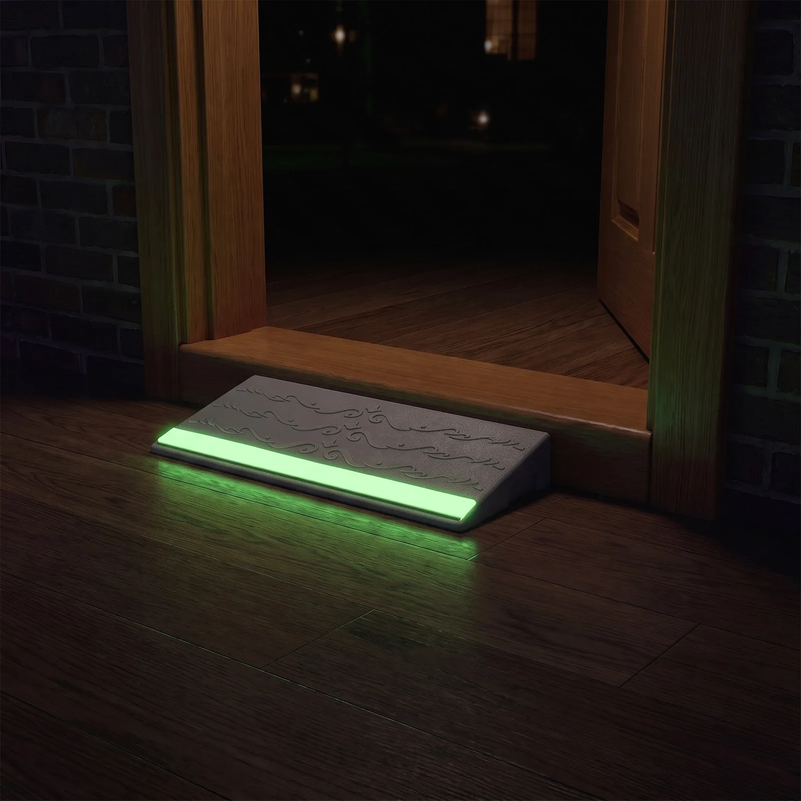 Robot Vacuum Ramp Non-Slip Threshold 11.7x4.1x1.5in Plastic Slope Pad Door Step Sweeping Robot Wheelchair Ramp Entry Mat