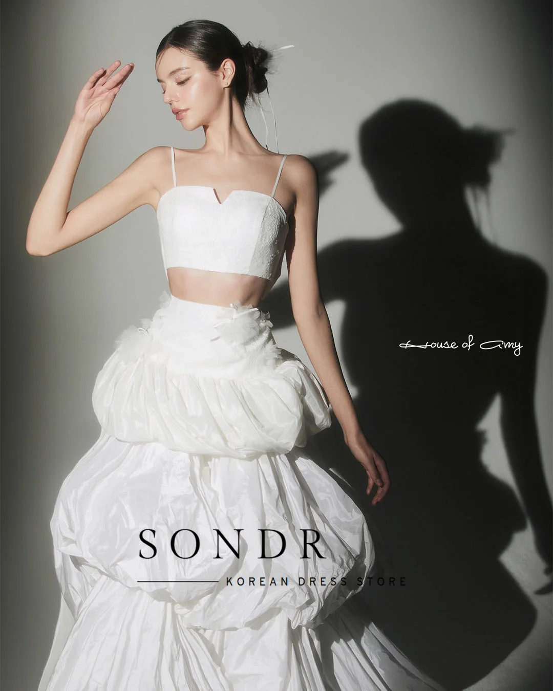 Sondr Customized Korean Wedding Dresses Spaghetti Straps Bow Back Fluffy Bridal Wedding Gown Photo Shoot Evening Dress 2026 New