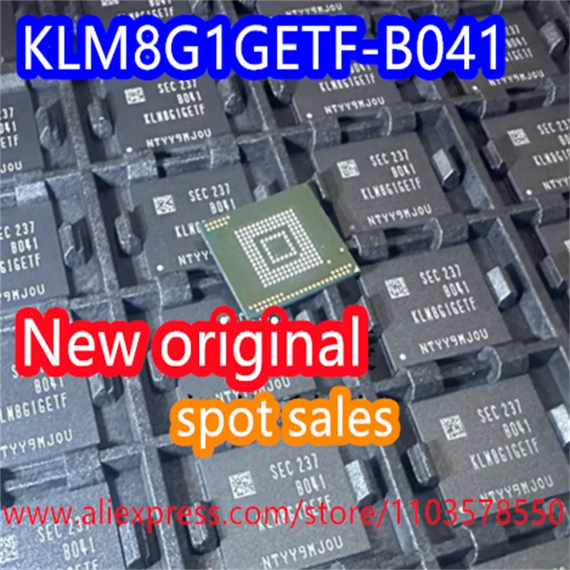 5PCS  Brand new original KLM8G1GETF-B041 KLM8G1GETF chip IC flash/EMC NAND wf BGA 153 0.5mm 8GB bit