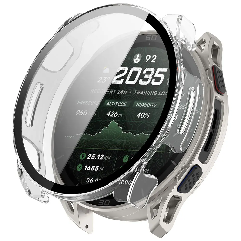 PC Case + Glass For Huami Amazfit Cheetah 2 Ultra Screen Protector Anti-scratch Bumper Protective Cover Smartwatch Accessories
