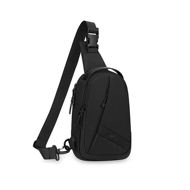 1pc New Business Men\'s Chest Bag Lightweight Simple Fashion Crossbody Bag Outdoor Commuter Shoulder Bag