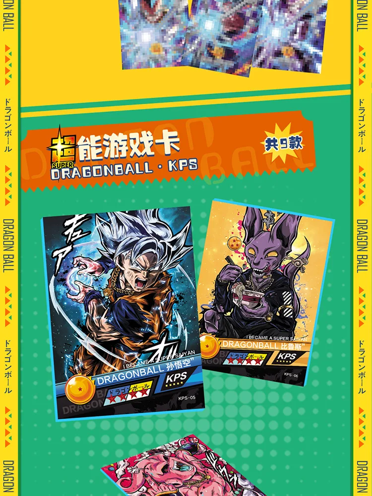 Anime DRAGON BALL X 40th Year Jump Anniversary Edition kolekcje kart bohater Son Goku zabawki dla dzieci prezenty karty do gry