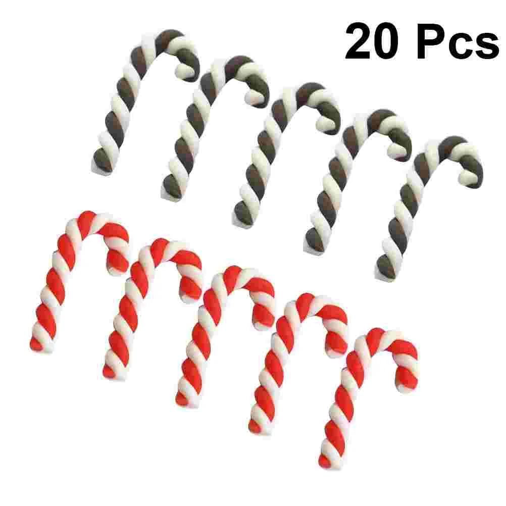 Peppermint Candy Cane Christmas Decorations Xmas Ornament Embellishment Clay Dough