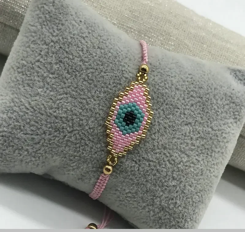 Rice Ball Bracelet  Hand woven  Simplicity  eye  personality  Versatile  fashion  Bohemia  Adjustable  Unisex  Beaded Bracelet