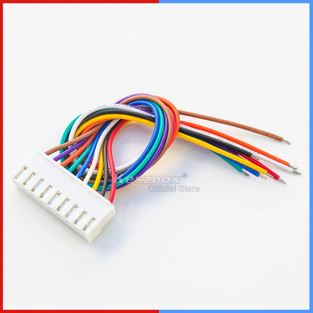 Keszoox JST 3.9mm VHR-2N 2-10N VH3.96mm Wire Connector Length of 10-100cm Premium 18AWG Wire【Support Customized】