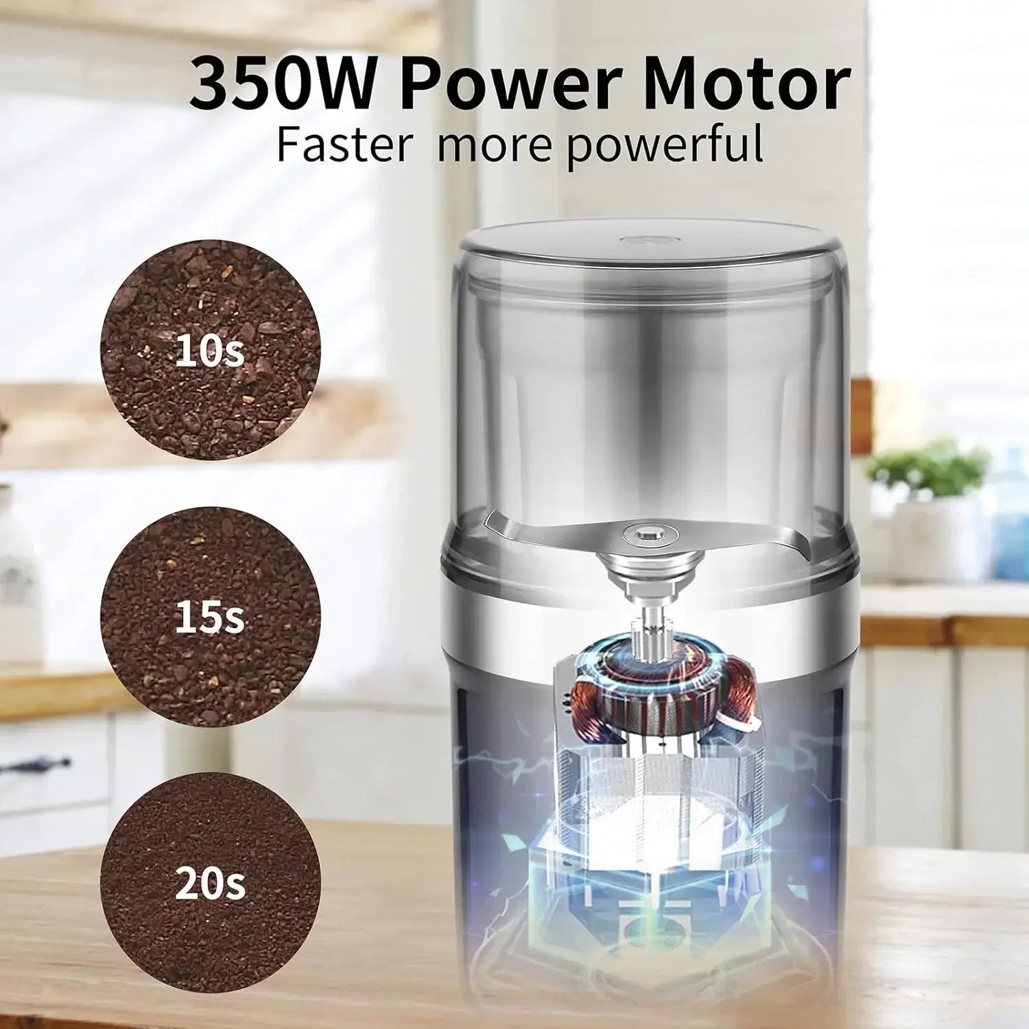 

Grains Spices Hebals Cereals Coffee Dry Grain Mill Beans Crusher Multifunctional Food Grinder Electric Coffee Bean Grinder