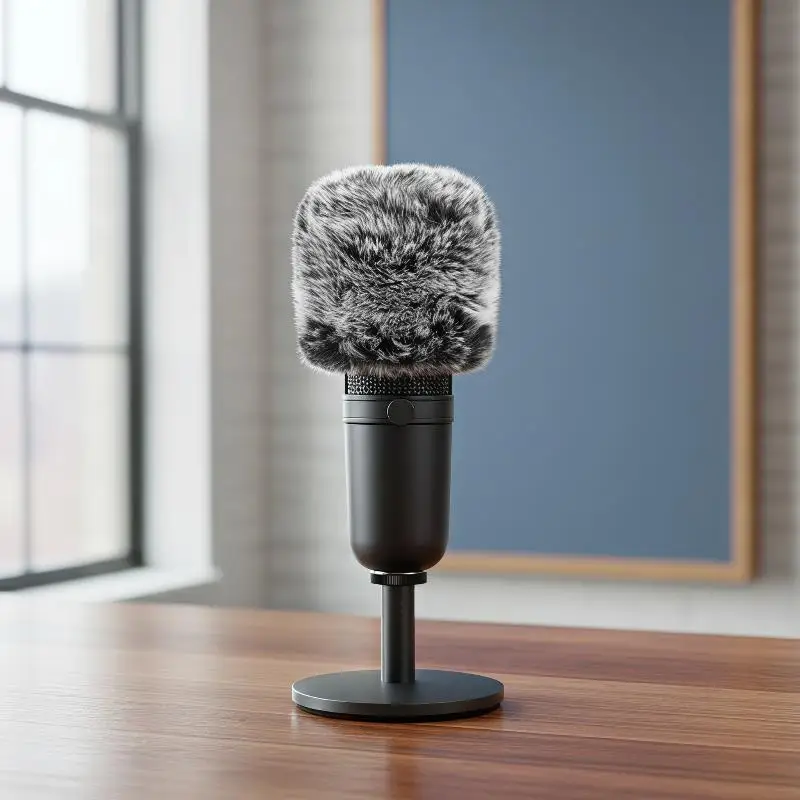 Universal Microphone Furry Windscreen Windproof Dustproof Fur Cover for Noise Reduction Outdoor Field Recording