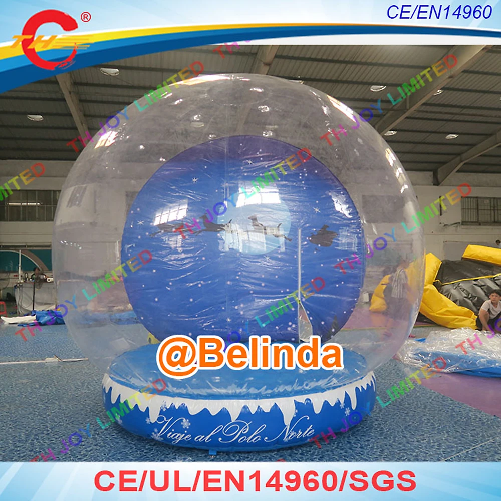 2.5m Christmas Photo Inflatable Snow GlobesLet it snows Inflatable Snow Globes Christmas Bubble Snow Globes