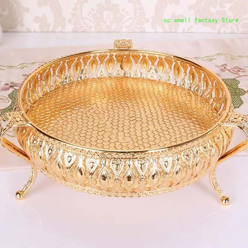 

R3MA European Metal Fruit Serving Tray Storage Box Plate Party Display Stand