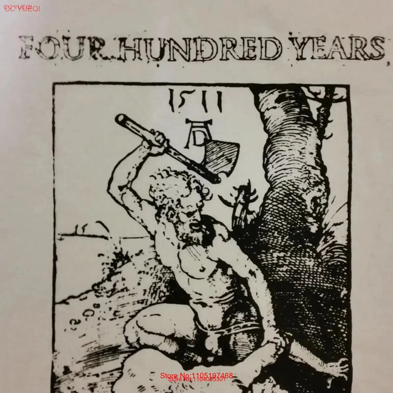 FOUR HUNDRED YEARS T Shirt post hardcore emo band vintage Washed Casual Breathable Stretched Unisex Soft Versatile