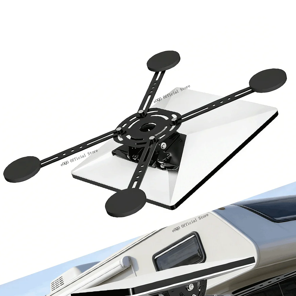 

Horizontal Angle Adjustable Star Link Mini Support,for Star Link Mini(V4) Roof Mount,4 Magnetic Bases Magnet Mount for RV,Yacht