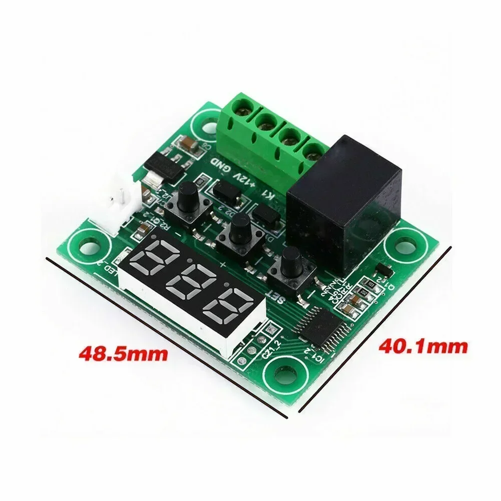 12V cyfrowy termostat regulator temperatury czujnik przekaźnikowy przełącznik W1209 termostat chłodzący ciepło przełącznik kontroli temperatury